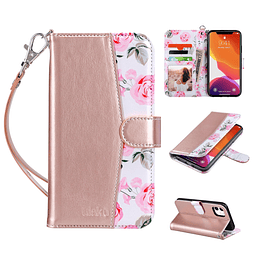 Funda tipo cartera compatible con iPhone 11 para mujer, fund