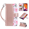 Funda tipo cartera compatible con iPhone 11 para mujer, fund