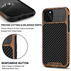 Compatible con iPhone 11 Pro Max Funda de grano de madera co