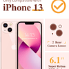 Diseñado para iPhone 13 de 6,1 pulgadas, con protector de pa