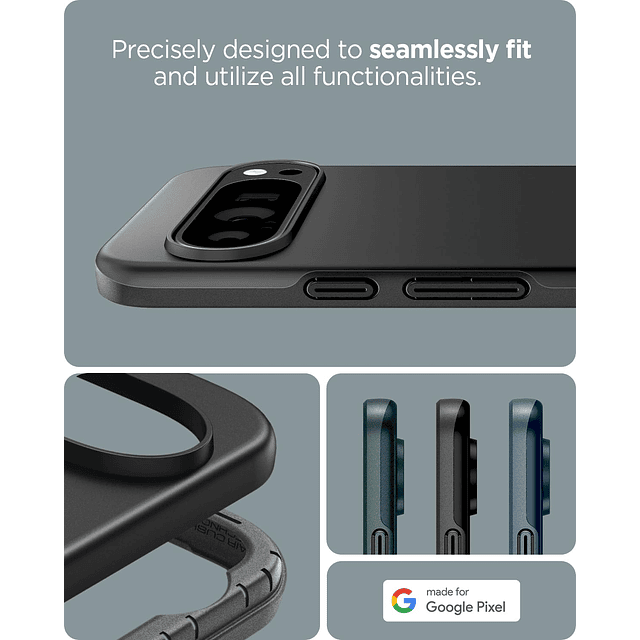 Thin Fit diseñado para funda Pixel 9/Pixel 9 Pro (2024) [car