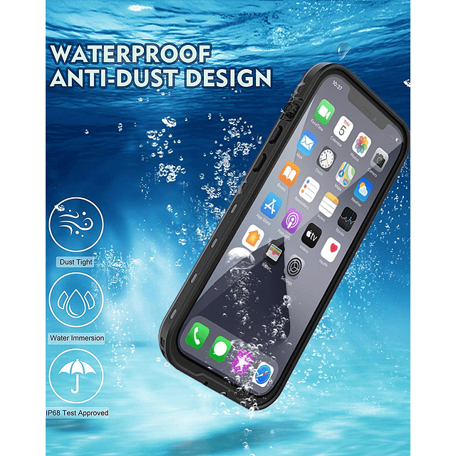 para iPhone 12 Pro Max Funda Impermeable 6.7'' - A Prueba de