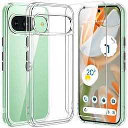 para Google Pixel 9/9 Pro, con 1 protector de pantalla, tran