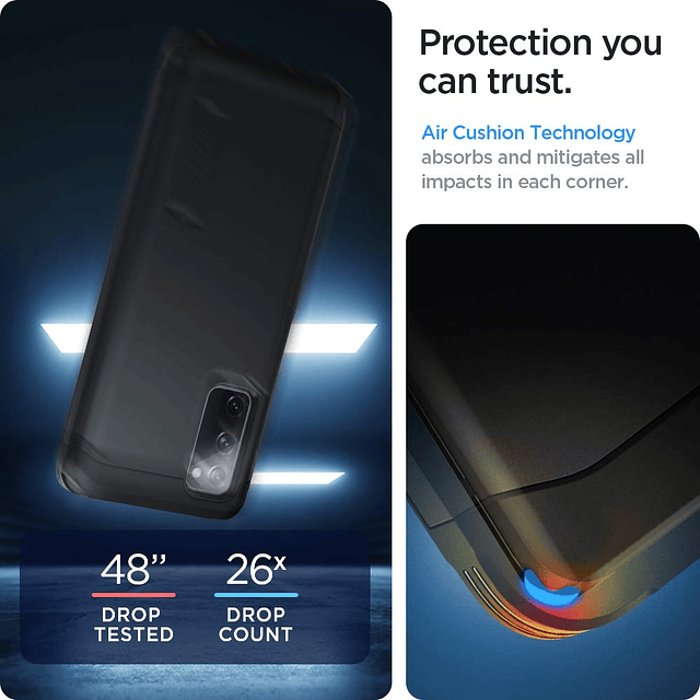 Tough Armor [Tecnología de protección extrema] diseñada para