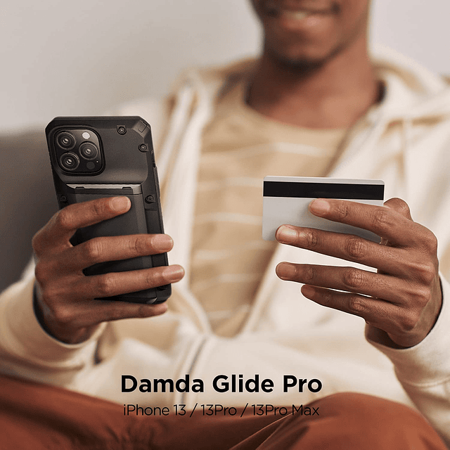 Damda Glide Pro Funda para teléfono para iPhone 13 Pro, resi