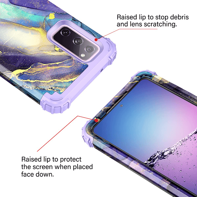 Funda para Galaxy S20 FE 5G, Tres Capas, Protección Resisten