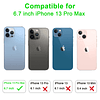 Compatible con iPhone 13 Pro Max Funda tipo cartera con tarj