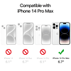 Funda para iPhone 14 Pro Max de 6,7 pulgadas, cubierta de pa