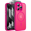 Funda magnética para iPhone 15 Pro con protectores de pantal