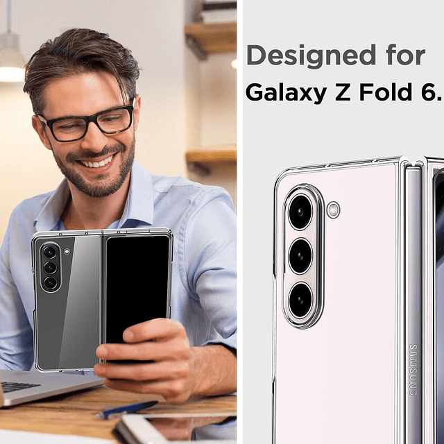 para Samsung Galaxy Z Fold 6 Funda transparente