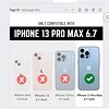 Diseño transparente a prueba de golpes para iPhone 13 Pro Ma