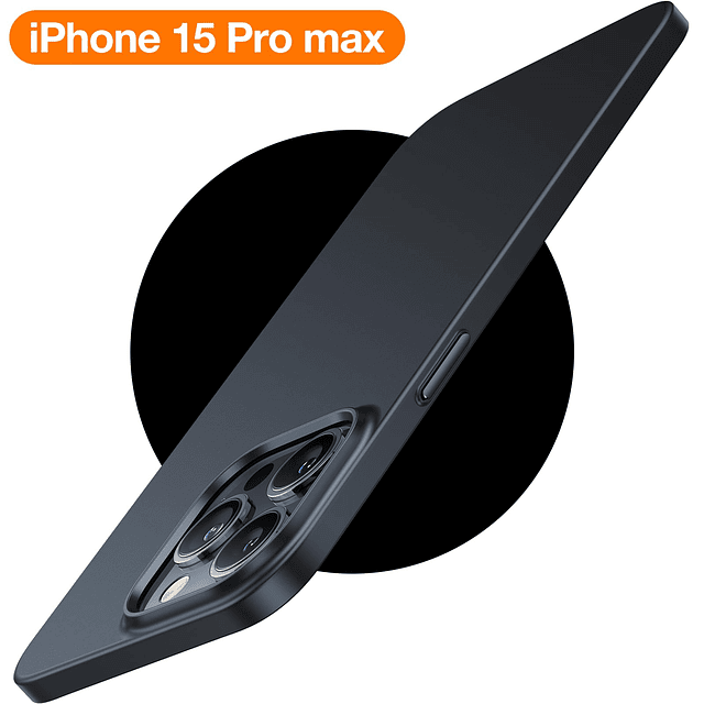 Funda magnética delgada para iPhone 15 Pro Max, ultrafina pa