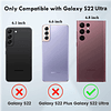 Funda para Galaxy S22 Ultra 5G, lujosa purpurina translúcida