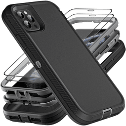 Funda para iPhone 11 Pro Max, grado militar 3 en 1, resisten