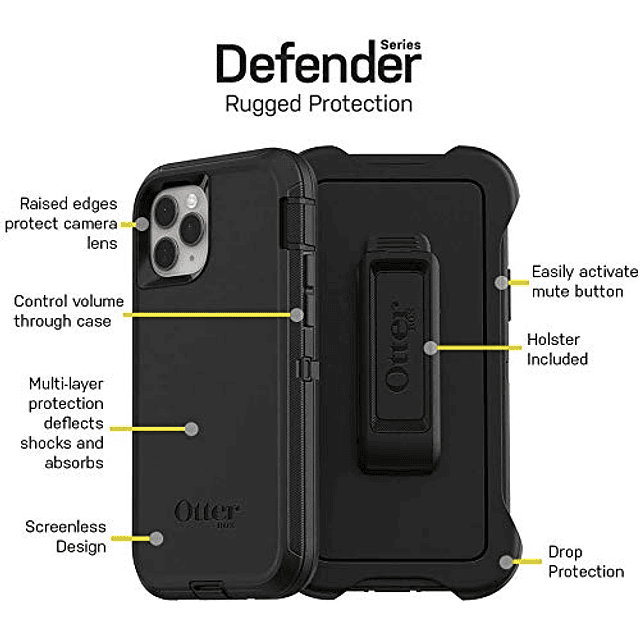 Defender Screenless Series Estuche y funda resistentes para