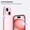 Compatible con iPhone 15 Plus Funda de 6,7", Silicona Líquid