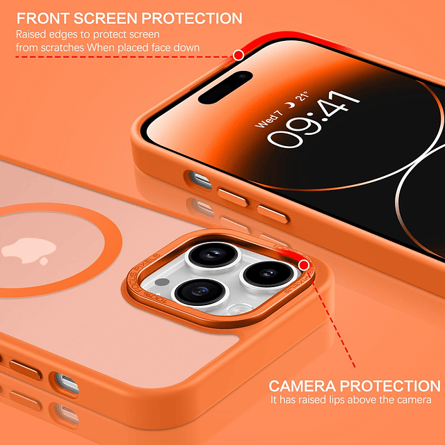 Funda magnética para iPhone 13 Pro [Compatible con Magsafe]