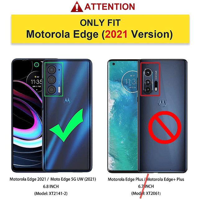 para Motorola Moto Edge 2021 Funda | Funda Edge 5G UW - con