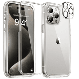 Glass Series para iPhone 15 Pro Max Funda de 6,7 pulgadas, f