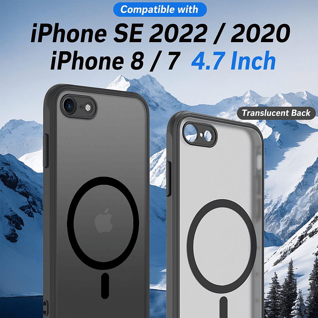 Funda magnética para iPhone SE 2022/3.ª/2020/2.ª generación,