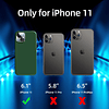 [5 en 1 para iPhone 11 funda de 6,1 pulgadas, con 2 protecto