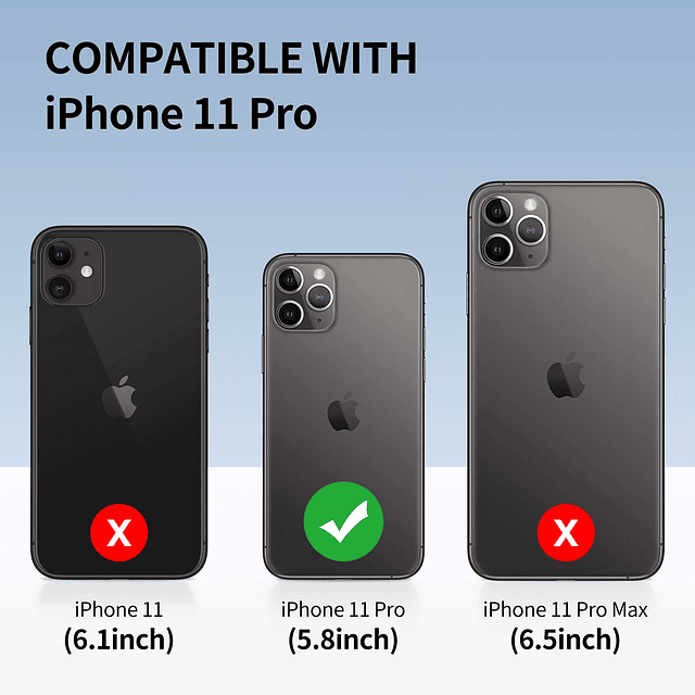 Funda impermeable para iPhone 11 Pro, cuerpo completo bajo e