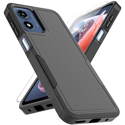 Funda para Moto G Play 2024: Funda protectora de doble capa