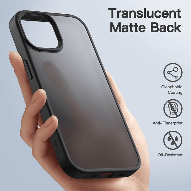 Funda mate para iPhone 15 de 6,1 pulgadas, protección contra