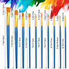 Juego de 12 juegos de pintura con caballetes de 7,09 x 9,45