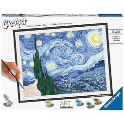 Van Gogh: La noche estrellada Kit de pintura por números par