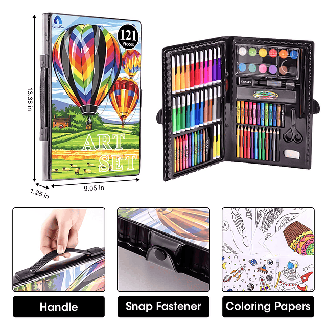 Juego de arte, Art Supplies Kit de pintura de dibujo incluye