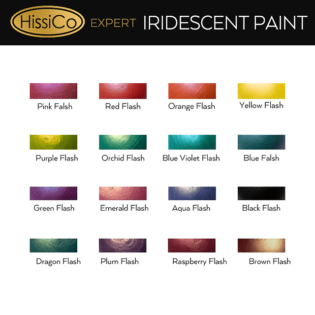 Juego de pintura acrílica iridiscente de 16 colores camaleón