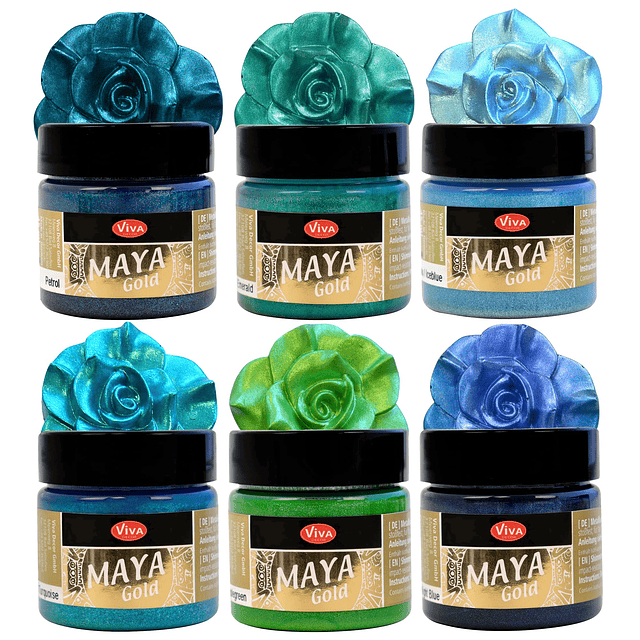 Maya Gold Set (Bosque, 6x1,52 Fl oz) juegos de pintura acríl