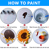 Paquete de 2 pinturas por número para adultos, pintura acríl