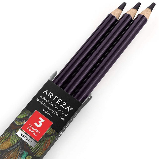 Arteza Lápices de colores, paquete de 3, A416 morado amatist