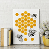 Plantilla de plástico con diseño de panal de abeja de 8.27 x