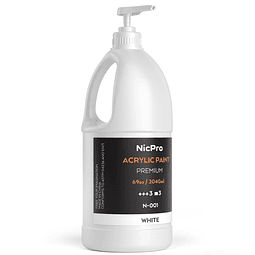 Juego de pintura acrílica grande blanca (69 oz, 2040 ml) Sum