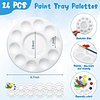 Juego de paletas de 24 pinceles, 264 piezas de suministros d
