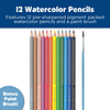 Grip Watercolour EcoPencils - 12 lápices de acuarela con pin