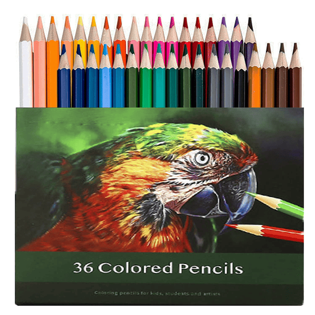 36 lápices de colores, lápices de colores de calidad para ar