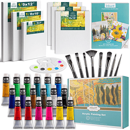 Juego de pintura acrílica para adultos y niños, kit de sumin