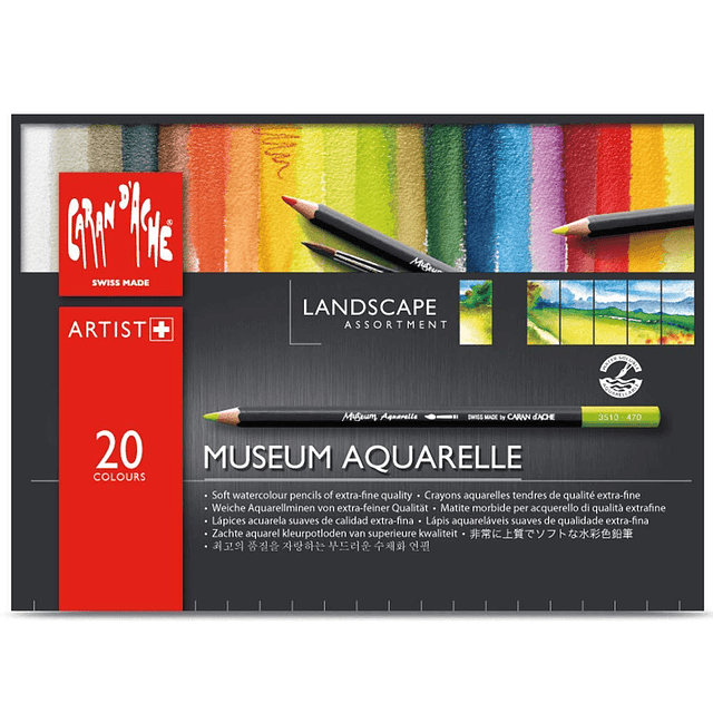 Caran D'ache Museum Aquarelle Juegos de lápices Paisaje Jueg