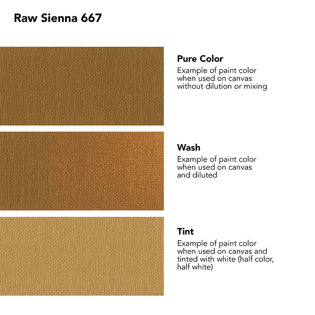 Pintura al óleo georgiana Raw Sienna Tubo de 38 ml - Pintura