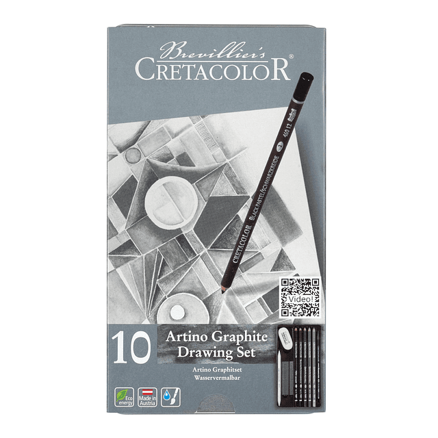 CRETACOLOR Artino Juego de dibujo, Artino grafito soluble en