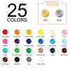 Pinturas acrílicas Juego de 24 colores 2 fl oz/59 ml cada bo