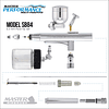 Modelo SB84 Kit de aerógrafo multiusos de doble acción con a