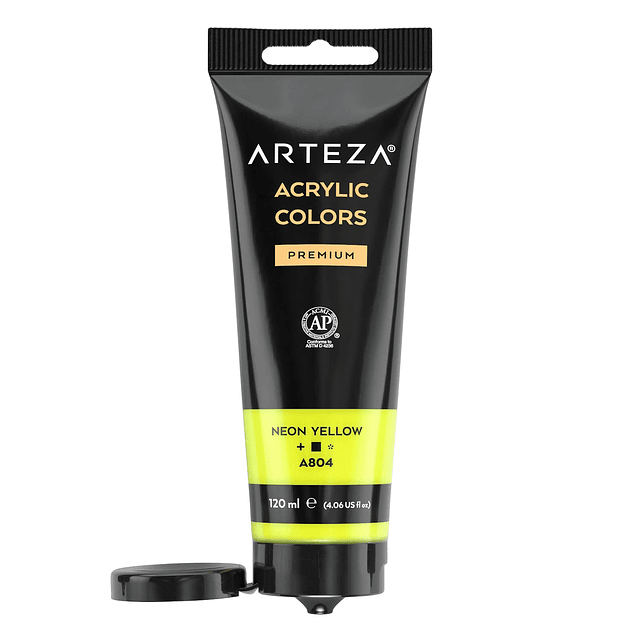 Pintura acrílica neón, juego de 8, tubos de 4.06 fl oz, pint