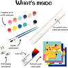 Kit de pintura por números para niños, paquete de 4, pintura