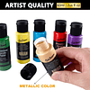 Juego de pintura acrílica, 24 colores (2.0 fl oz/2 oz) pintu