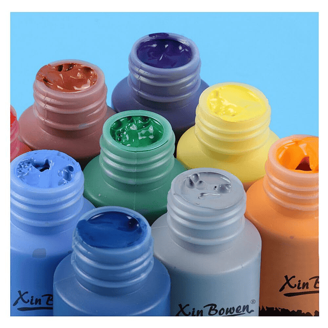 Juego de pintura acrílica, 24 colores (2.0 fl oz/2 oz) pintu